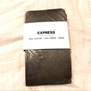 Black Sheer Body-Shaping Express Tights